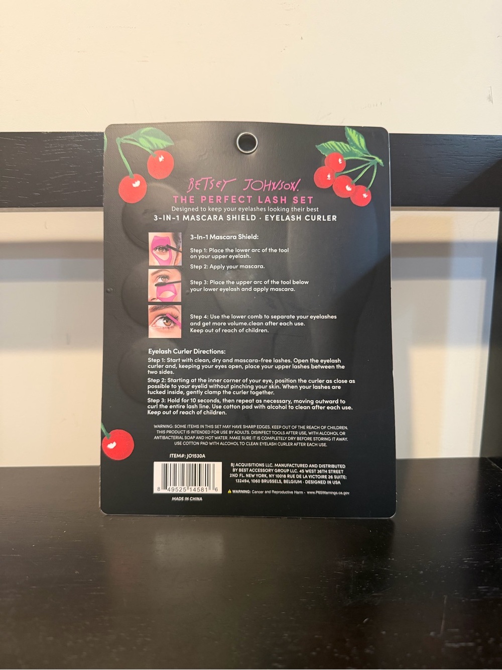 Betsey Johnson The Perfect Lash Set with Red Cherry Accents - Picture 3 of 3